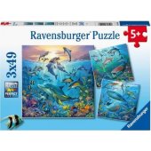 Ravensburger dėlionė 3x49 Povandeninis gyvenimas