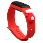Xiaomi Mi Band 3/ 4 raudona kalėdinė pirštinė