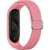 Mi Band 5/ 6/ 7 tekstilinis dirželis, rožinis
