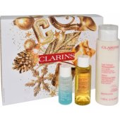 Clarins CLARINS rinkinys (VELVET CLENSING MILK 200ML + INSTANT EYE MAKE-UP