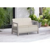 Scandi Linea 2 Seater Sofa Pebble Gray / Light Beige