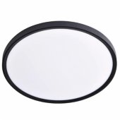 LED Waterproof luminaire 24W, 3CCT, 2880Lm, IP44, Ø 300 x 25 mm Black