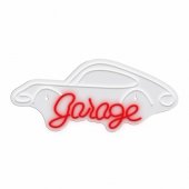 SNL95WH Style Neon Lights Garage balta-raudona
