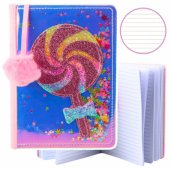 Notebook Lined Lollipop Confetti Holographic A5, 80 lapų