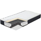 OSWALDO 90x200cm with mattress HARMONY UNO Platinum Grey