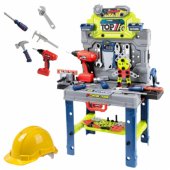 Handyman®s Table 2-in-1 lagamino įrankių rinkinys, atsuktuvas, šalmas, 133 vnt.