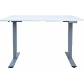 ERGO OPTIMAL stalas su 2 varikliais, 140x80cm, pilkšvai baltas