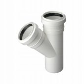 Magnaplast Trójnik 45° kanalizacji wewnętrznej HTEA 32mm biały (422103