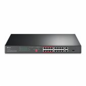 TP-LINK TL-SL1218P Fast Ethernet (10/ 100) tinklo komutatorius, juodas
