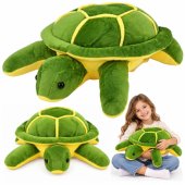 Large Plush Turtle Stuffed Animal Cuddly Toy, Soft, Yellow-Green, 65cm
