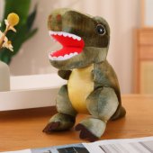 Žalias minkštas dinozauro žaislas su tekstūruota oda, 32 cm