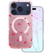 Cherry Mag Glitter with MagSafe iPhone 17 Pro/ 18 Pro Red
