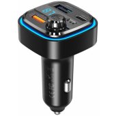 BCC08 Bluetooth MP3 automobilinis įkroviklis 3,1A juodas