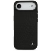 Leather Large Laurel Leave MagSafe Case iPhone Air Black