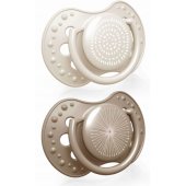 Dynamic Soother silikoninis HARMONY 6-18m 22/ 907 mergaitėms, 2 vnt.