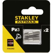 Stanley Torsion screwdriver bits PZ3x25mm 2pcs. (STA62042)