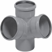 Magnaplast Czwórnik kątowy 67° kanalizacji wewnętrznej HTED 110mm (114