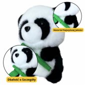 Plush Mascot Cuddly Toy Panda With Bamboo 18cm
