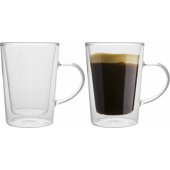Botti TERMO STIKLINĖ 340 ML MALACHITAS 2 VNT. (SU RANKENA) (FLORIN