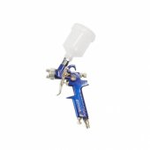 AWTools Mini HVLP dažymo pistoletas su viršutine 125 ml talpa 1,2 m
