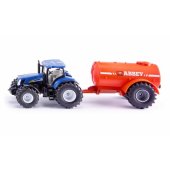 SIKU 1945 FARMER New Holland with Abbey manure tanker