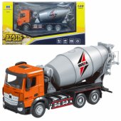 Concrete Mixer Construction Vehicle Metal Huina Orange 1:50