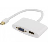 Adapter mini DisplayPort – HDMI + VGA FHD 0.25m White