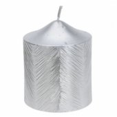 Candle grey 6x5cm