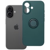Silicone Ring Case with Stand iPhone 17 Green