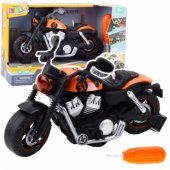 DIY Motorcycle Twisting Unscrewing Lights Sounds Orange