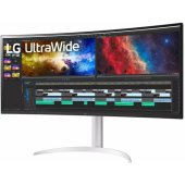 _1438893 LG 38BQ85C-W, žaidimų monitorius - 37.5 - juodas/ baltas, lenktas, HD