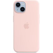 „Silicone Case with MagSafe iPhone 14 Plus (MPT73ZM/ A)“ Chalk Pink