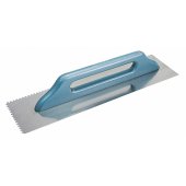 Mega nerūdijančiojo plieno glaistyklė 380x130 mm, dantys 10x10 mm - 61613