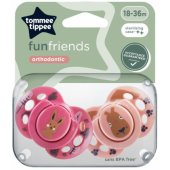 Silicon Soother FUN Friends 18-36m 433657 2pcs