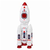 Kosmoso rinkinys Raketa Erdvėlaivis Astronautai Modulis Šviesos Garsai