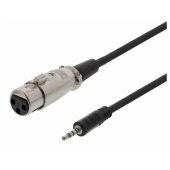 Garso kabelis XLR 3.5mm 1.5m juodas