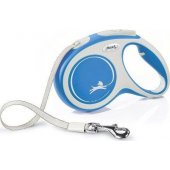 Flexi New Comfort L automatinis pavadėlis, 5 m, mėlynas