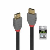 Lindy Ultra High Speed HDMI Cable, Anthra Line (grey, 3 meters)