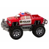 Police Car Pickup Red Off-Road Police Car