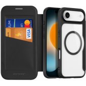 Skin X Pro Case Wallet MagSafe Compatible iPhone 17 Air Black