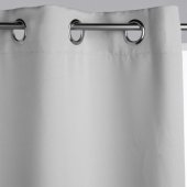 Grey-effect ivory blackout curtain 140x260cm