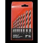 Dedra Wood Drill Bit Set 8pcs: 3,4,5,6,7,8,9,10mm