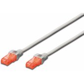 CAT 6 UTP jungiamasis kabelis 0,5m pilkas