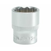12-kampė galvutė, CrV, 1/ 2" 24mm