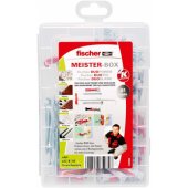 fischer master box DUOLINE, dowels (light grey/ red, with screws, 91 pi