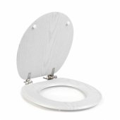 LA00000073WHTEU7 Wooden Toilet Seat
