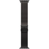 49 mm juodo titano Milanese Loop, vidutinis