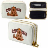 Two-compartment wallet with card compartments Kapybara White 12.5 x 8.