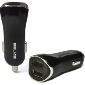 Car charger 2xUSB 2.1A black