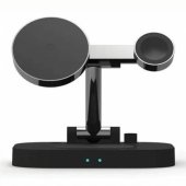 W22 MagSafe 4 in 1 15W Wireless Charger Black